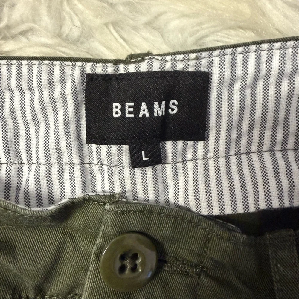 BEAMS Men’s Olive Green Chino Pants Size Large